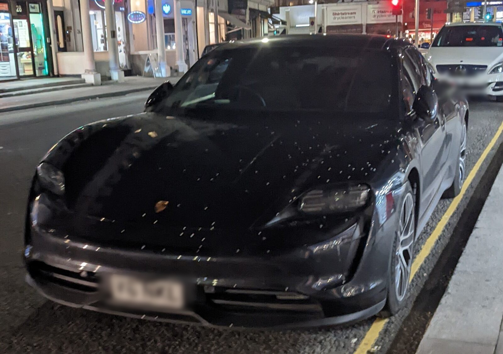 Porsche Taycan front three-quarter